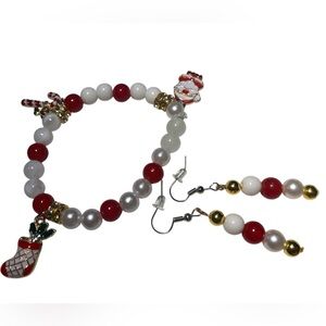 Christmas set bracelet x earrings